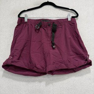 Gramicci Swim Shorts Womens Large Purple Nylon Belted Lined Quick Dry Adjustable